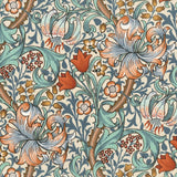 Quilting Cotton Golden Lily Autumn Dusk William Morris