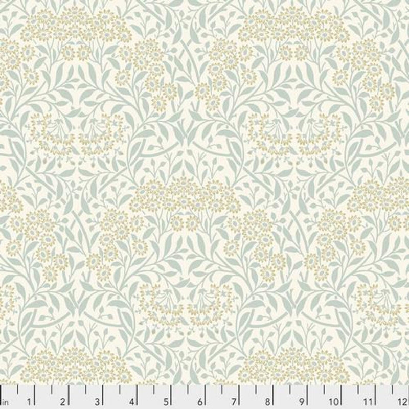 Quilting Cotton Michaelmas Daisy Ink William Morris