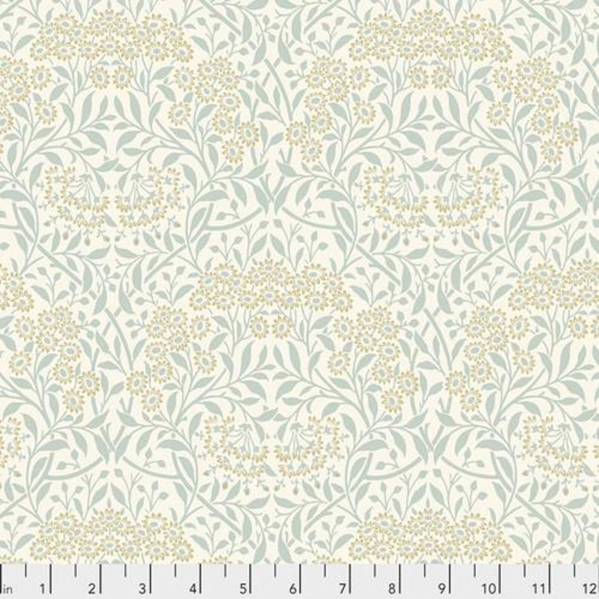 Quilting Cotton Michaelmas Daisy Ink William Morris