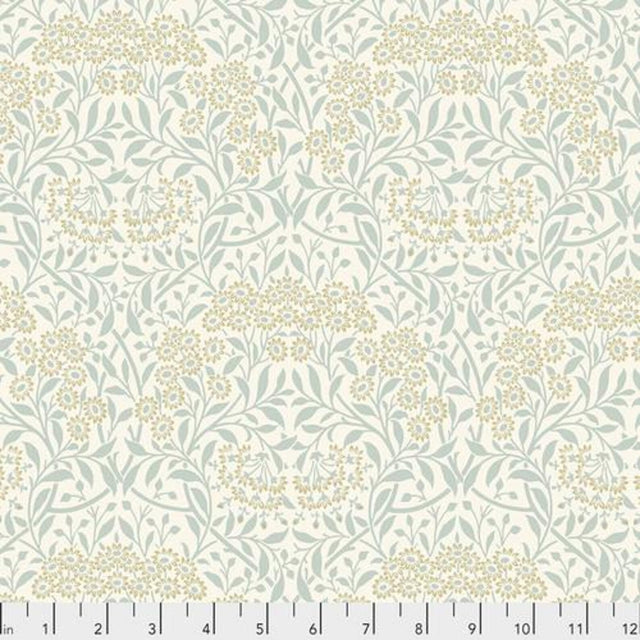 Quilting Cotton Michaelmas Daisy Ink William Morris