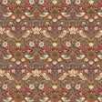 Quilting Cotton Mini Strawberry Thief Red William Morris