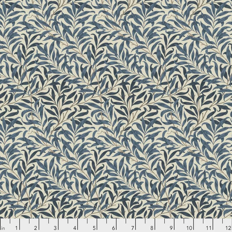 Quilting Cotton Navy Willow Boughs William Morris
