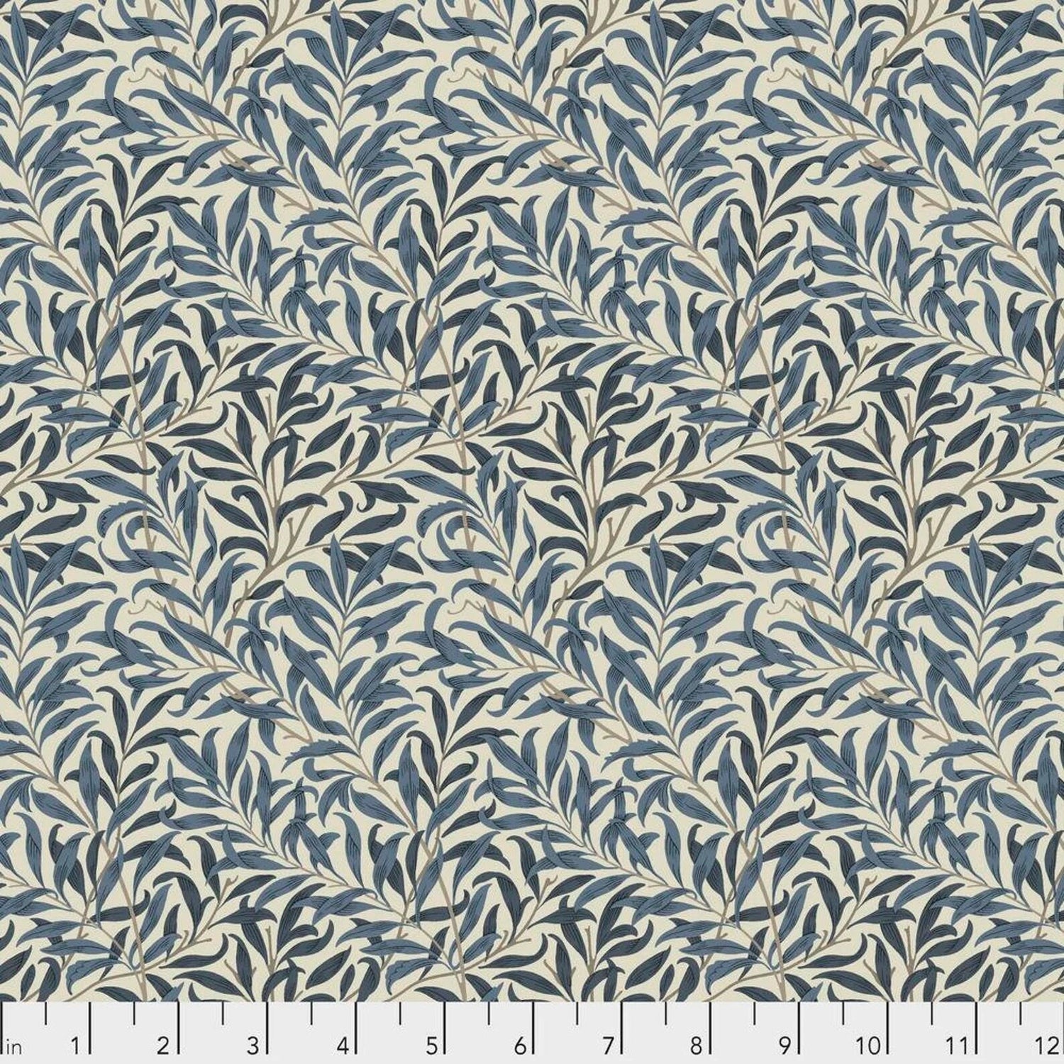 Quilting Cotton Navy Willow Boughs William Morris