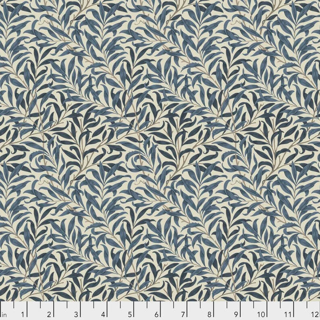 Quilting Cotton Navy Willow Boughs William Morris