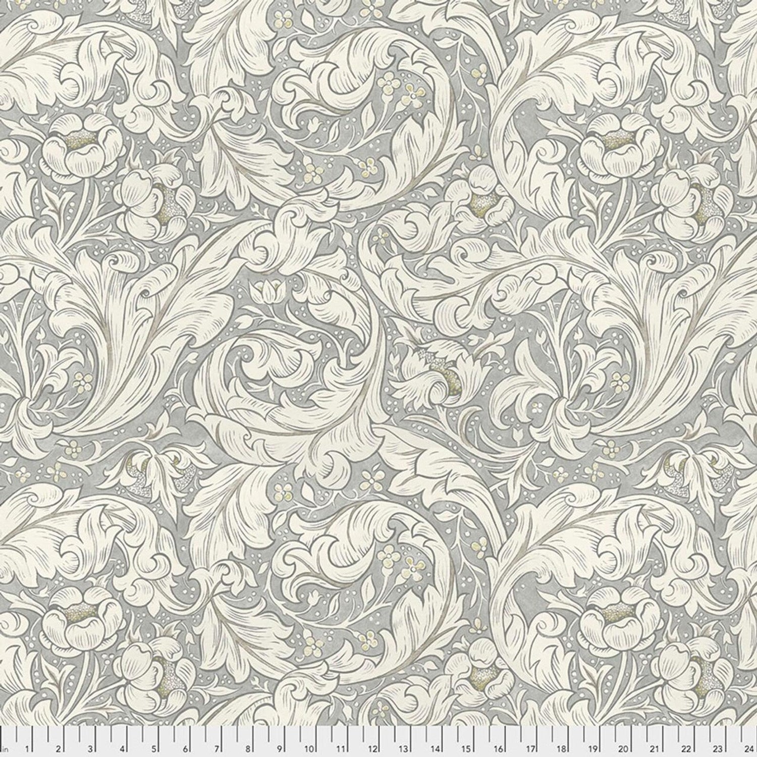 Quilting Cotton Morris & Co Pure Bachelors Button Dove