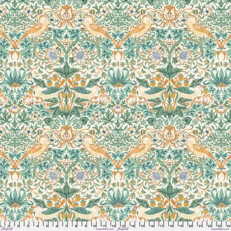 Quilting Cotton Strawberry Thief Mint William Morris