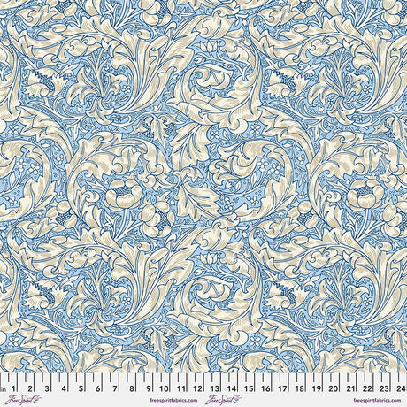 Quilting Cotton Original Morris & Co Bachelors Button Blue Wandle Collection