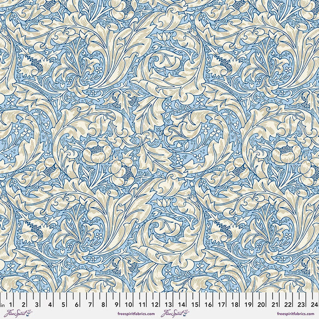 Quilting Cotton Original Morris & Co Bachelors Button Blue Wandle Collection