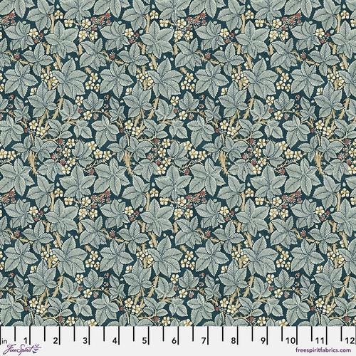 Quilting Cotton ORIGINAL MORRIS & Co Bramble Indigo William Morris