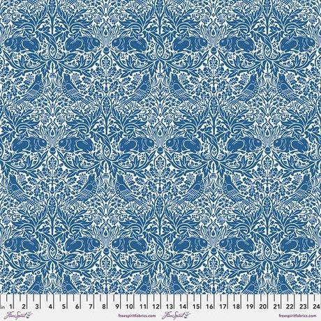 Quilting Cotton Brer Rabbit Blue William Morris
