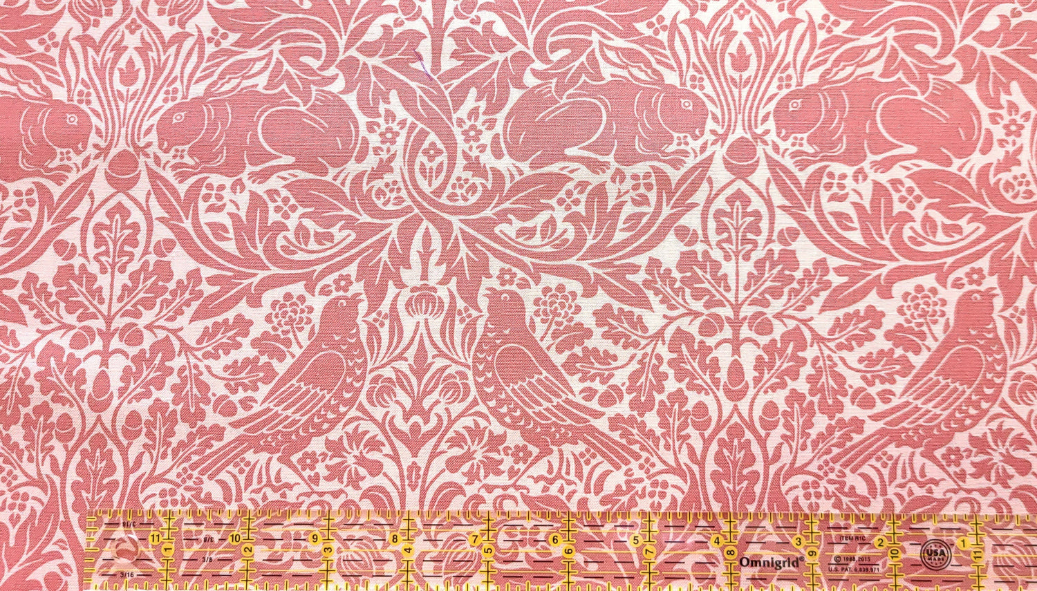 Quilting Cotton Wandle Brer Rabbit Coral Free Spirit Fabrics