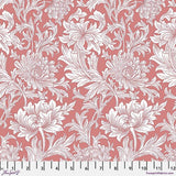 Quilting Cotton Original Morris & Co Chrysanthemum Tonal Coral Wandle Collection