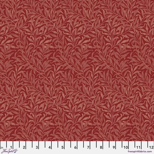 Quilting Cotton Willow Boughs Red The Cotswold Holiday Collection William Morris
