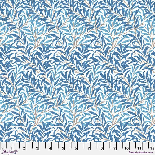 Quilting Cotton Willow Boughs Blue Wandle Collection William Morris