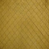 Orissa Silk Fabric - Small Diamond Floral Embroidered, 54" Width (1 Yard)