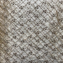 Orissa Silk Fabric - Small Diamond Floral Embroidered, 54" Width (1 Yard)