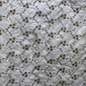 Orissa Silk Fabric - Small Diamond Floral Embroidered, 54" Width (1 Yard)