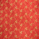 Orissa Silk Fabric - Small Diamond Floral Embroidered, 54" Width (1 Yard)