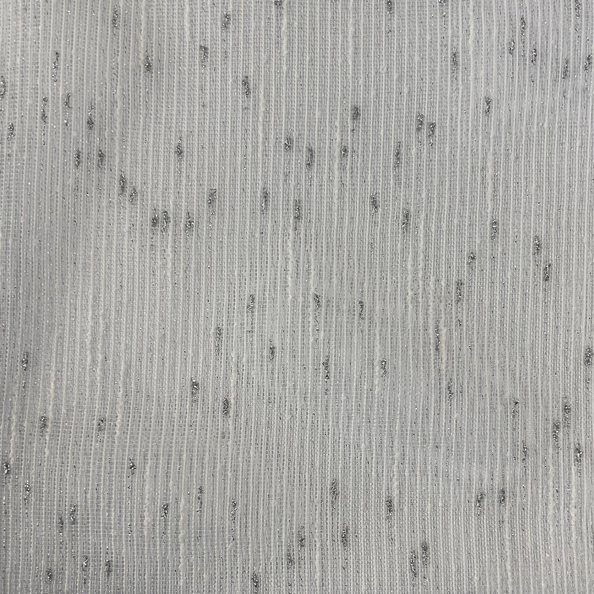 Orly Metallic Sheer Polyester Fabric - Striped Textured Metallic Sheer, 110" Width (1 Yard)