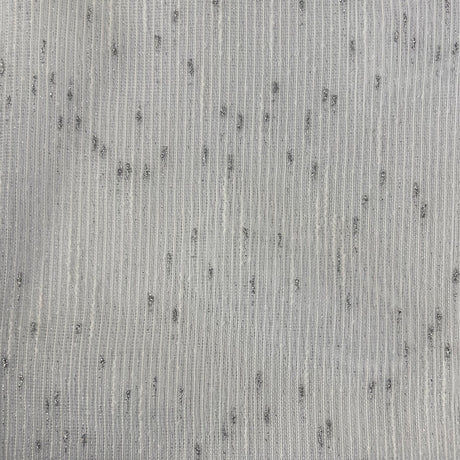 Orly Metallic Sheer Polyester Fabric - Striped Textured Metallic Sheer, 110" Width (1 Yard)