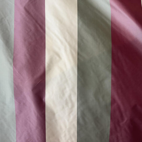 Otter Silk Fabric - Multi-Colored Wide Stripe, 54" Width (1 Yard)