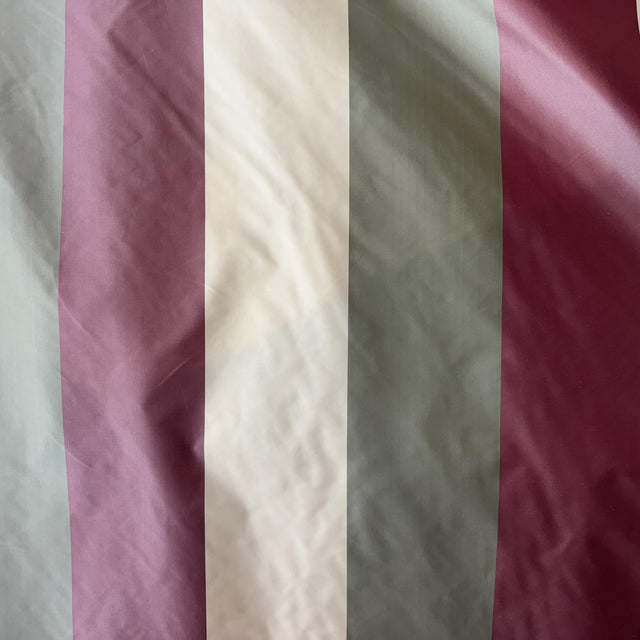 Otter Silk Fabric - Multi-Colored Wide Stripe, 54" Width (1 Yard)