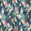Cerise Polyester Fabric - Outdoor Floral, Multi, 59" Width (1 Yard)