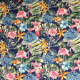 Eden Polyester Fabric - Outdoor Floral Flamingo, 59" Width (1 Yard)