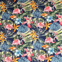 Eden Polyester Fabric - Outdoor Floral Flamingo, 59" Width (1 Yard)