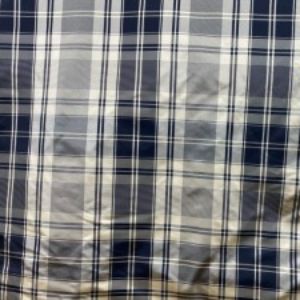 Owen Silk Fabric - Striped Square Geometric, 54" Width (1 Yard)