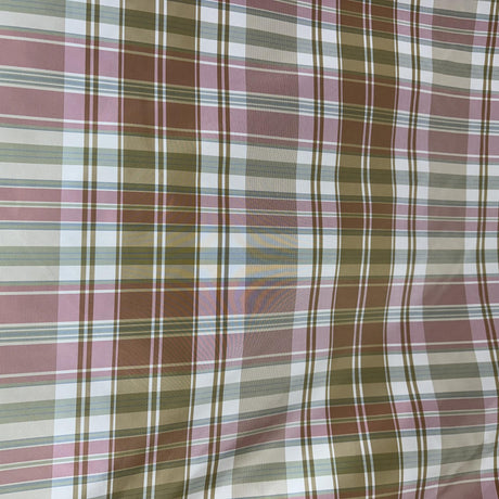 Owen Silk Fabric - Striped Square Geometric, 54" Width (1 Yard)