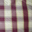 Ozzie Silk Fabric - Multicolored Striped Square Geometric, 54" Width (1 Yard)