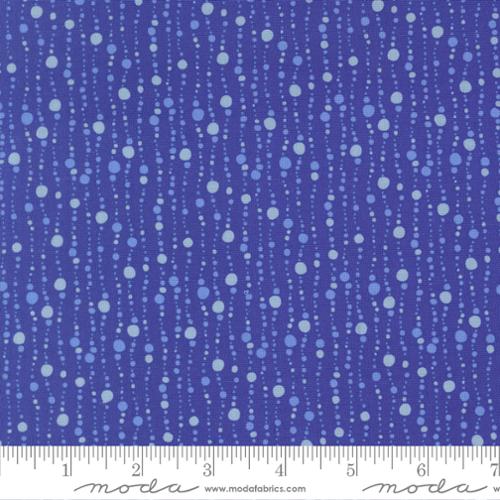 Cotton Fabric Ocean Bubbles Reef 44/45" Dark Blue