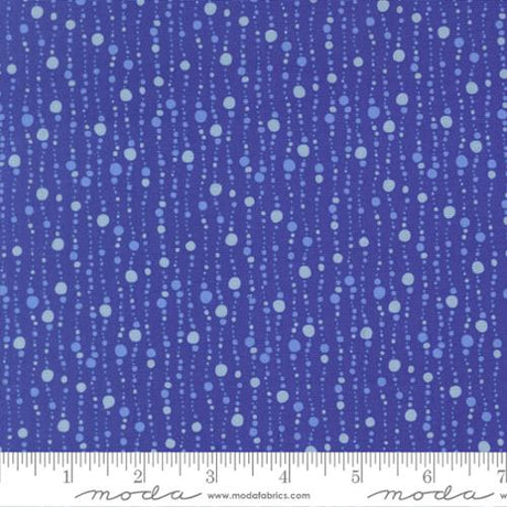 Cotton Fabric Ocean Bubbles Reef 44/45" Dark Blue