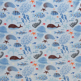 Swim Knit Polyester Spandex Ocean Scene 4-Way Stretch