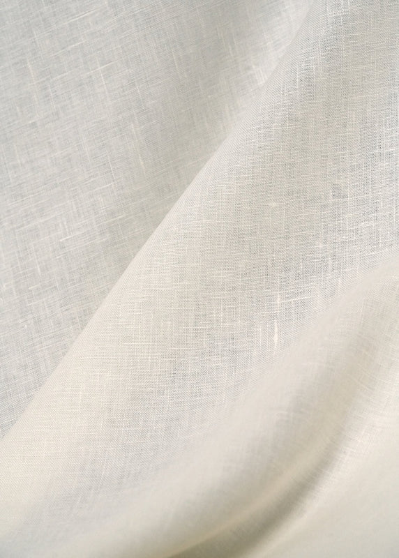 1 Yard Double Width Ivory Pure Linen Fabric 5.5 oz 110 Inches Wide for Dyeing and Printing