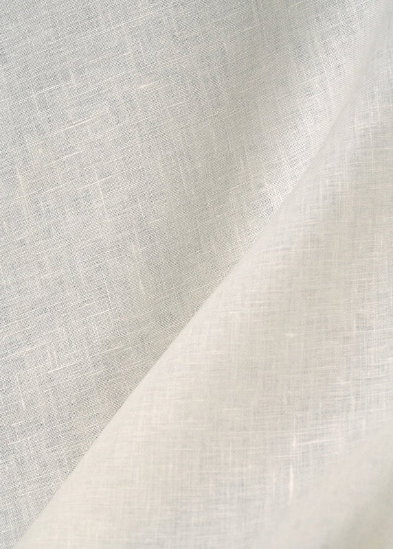 1 Yard Ivory Solid Pure Linen Fabric, Midweight Flat Weave 60 Inches Wide for Apparel and Décor