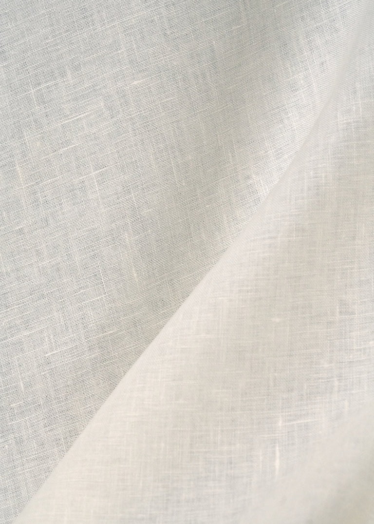 1 Yard Ivory Solid Pure Linen Fabric, Midweight Flat Weave 60 Inches Wide for Apparel and Décor