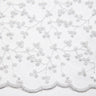 1 Yard Exquisite Mesh Lace Fabric with Metallic Embroidered Floral Pattern 52" Wide