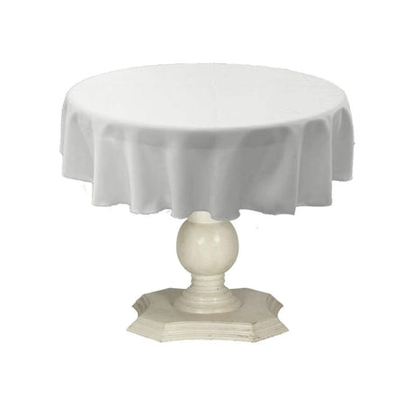 Tablecloth Dull Bridal Satin Fabric - 54" Round, Color Options (1 Piece)