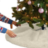 Faux Fur Christmas Tree Skirt 30 Inch