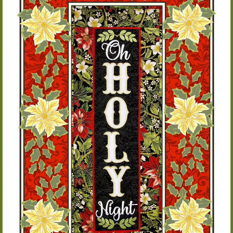 Machine Embroidery Oh Holy Night Wall Hanging