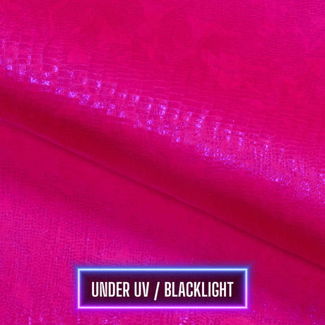 Hologram Spandex Oil Slick Python Fabric