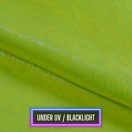 Hologram Spandex Oil Slick Python Fabric