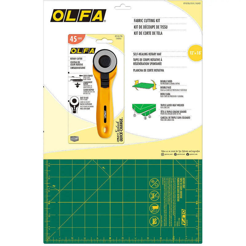 Fabric Cutting Kit Yellow Olfa