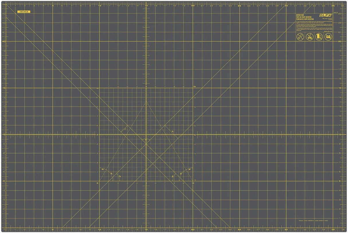 Grey Rotary Cutting Mat 24in x 36in