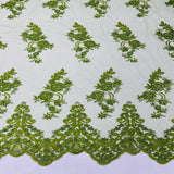Beaded Lace Fabric Helena Floral 50" Width