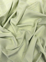 Gingham 1/8 Squares Polyester Poplin Fabric - Checkered Gingham, 60" Width (1 Yard)