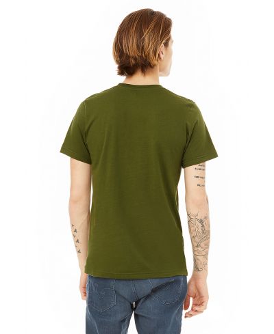 Bella Canvas 3001 Airlume Combed And Ring-Spun Cotton Fabric - Olive, Crewneck, Short Sleeve (1 Piece)