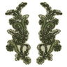 Beaded Corded Floral Lace Applique